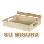 Vassoio lusso su misura in legno